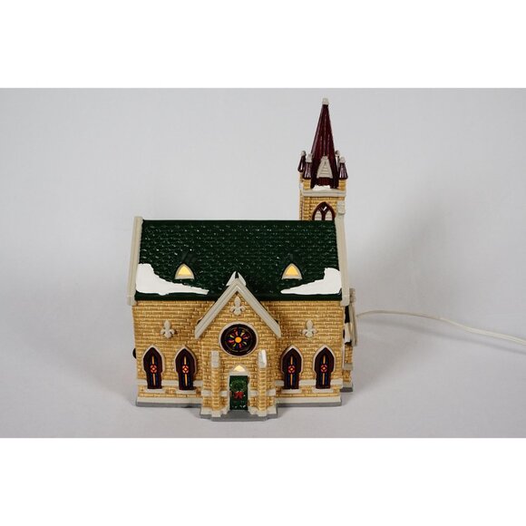 Department 56 Mount Olivet Church Snow Village Lighted House #54429 Building - Picture 4 of 9